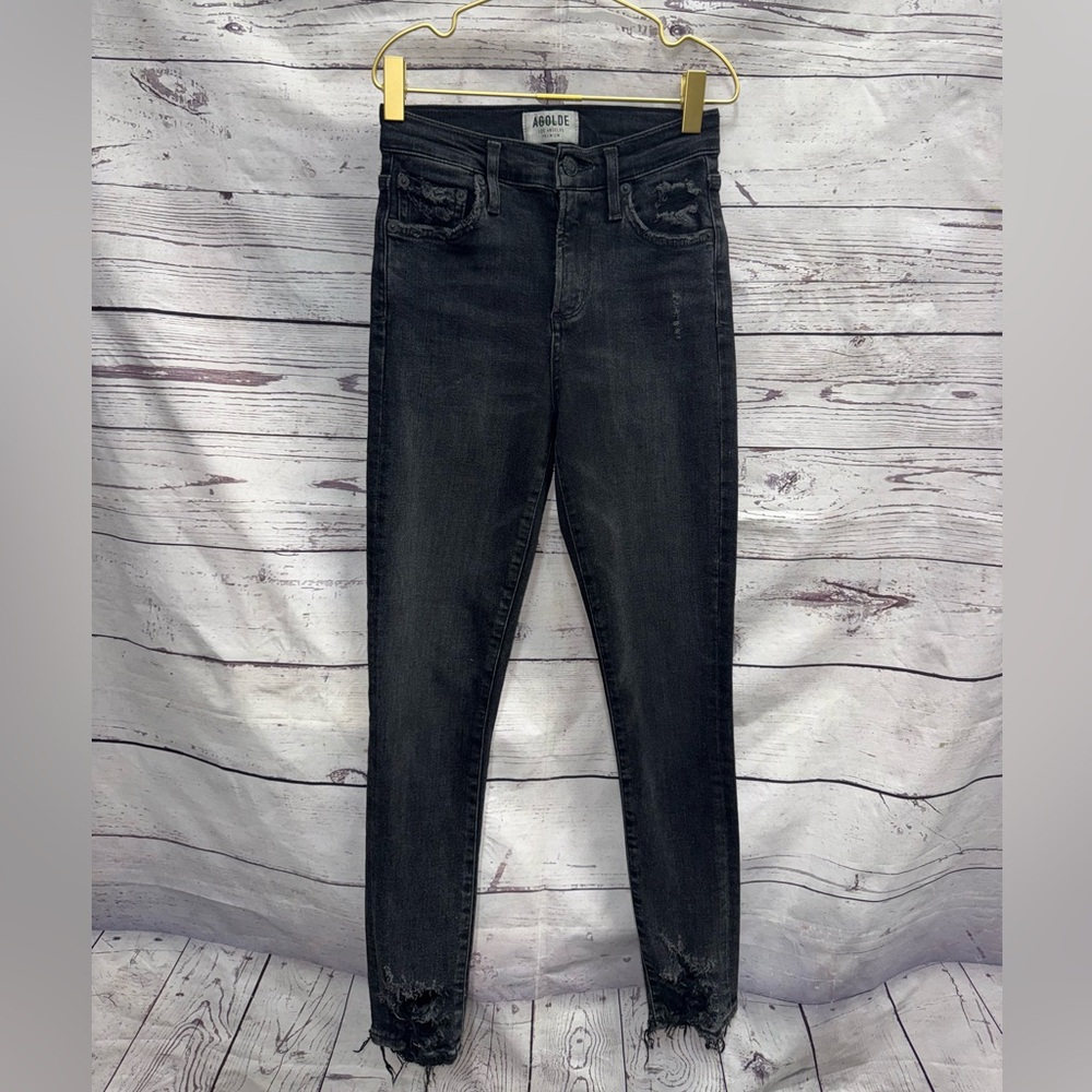 Agolde Dark Gray Skinny Jeans Size 24